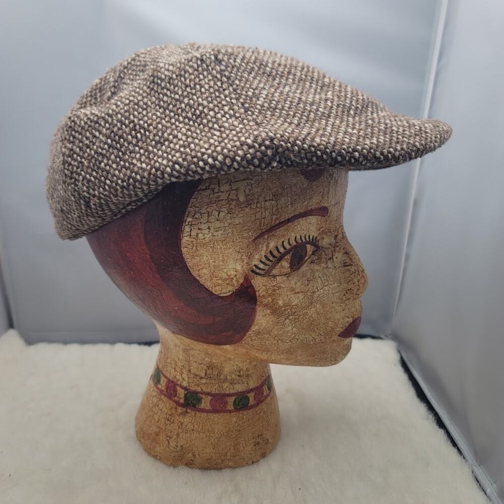 Cremieux Brown Tweed Small Medium Paperboy Newsboy Gatsby Cabbie Scally Cap